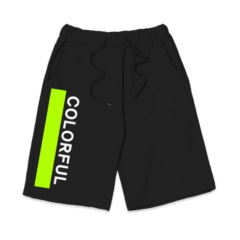 컬러풀 반바지 남여공용 빅사이즈 밴딩팬츠 트레이닝 여름 바지