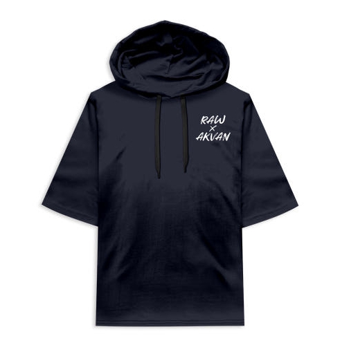 AKVAN 반팔후드 빅사이즈 루즈핏 여름 반팔 5부 티셔츠